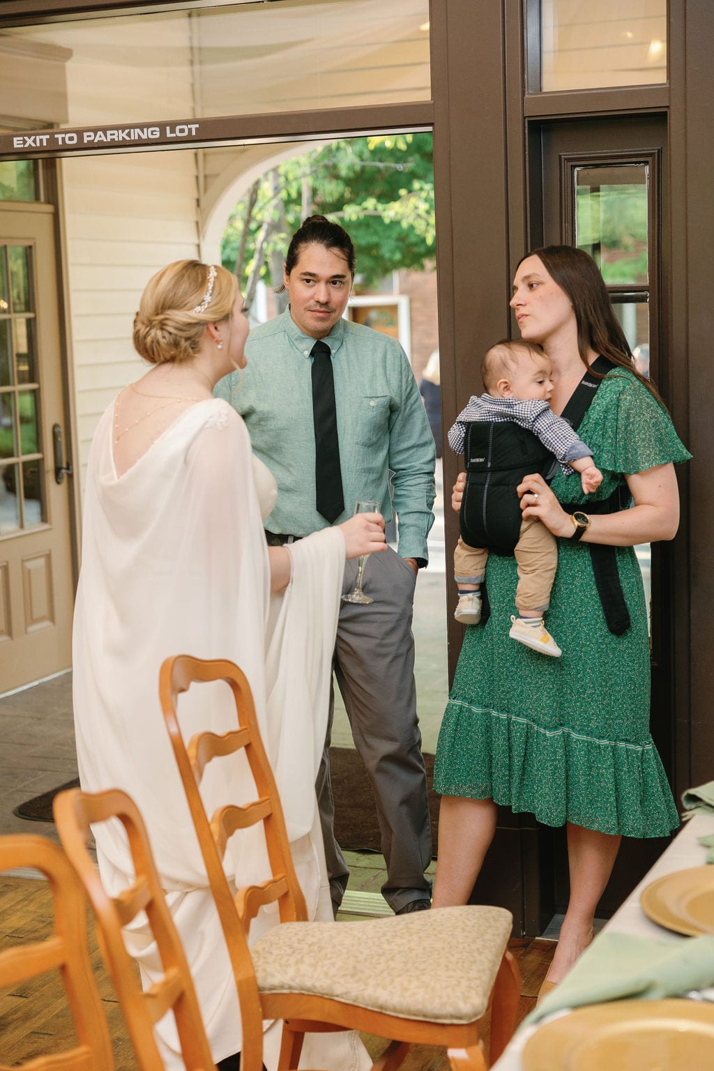 Grace and Miles wedding at Eldredge Manor, the groom and his mother