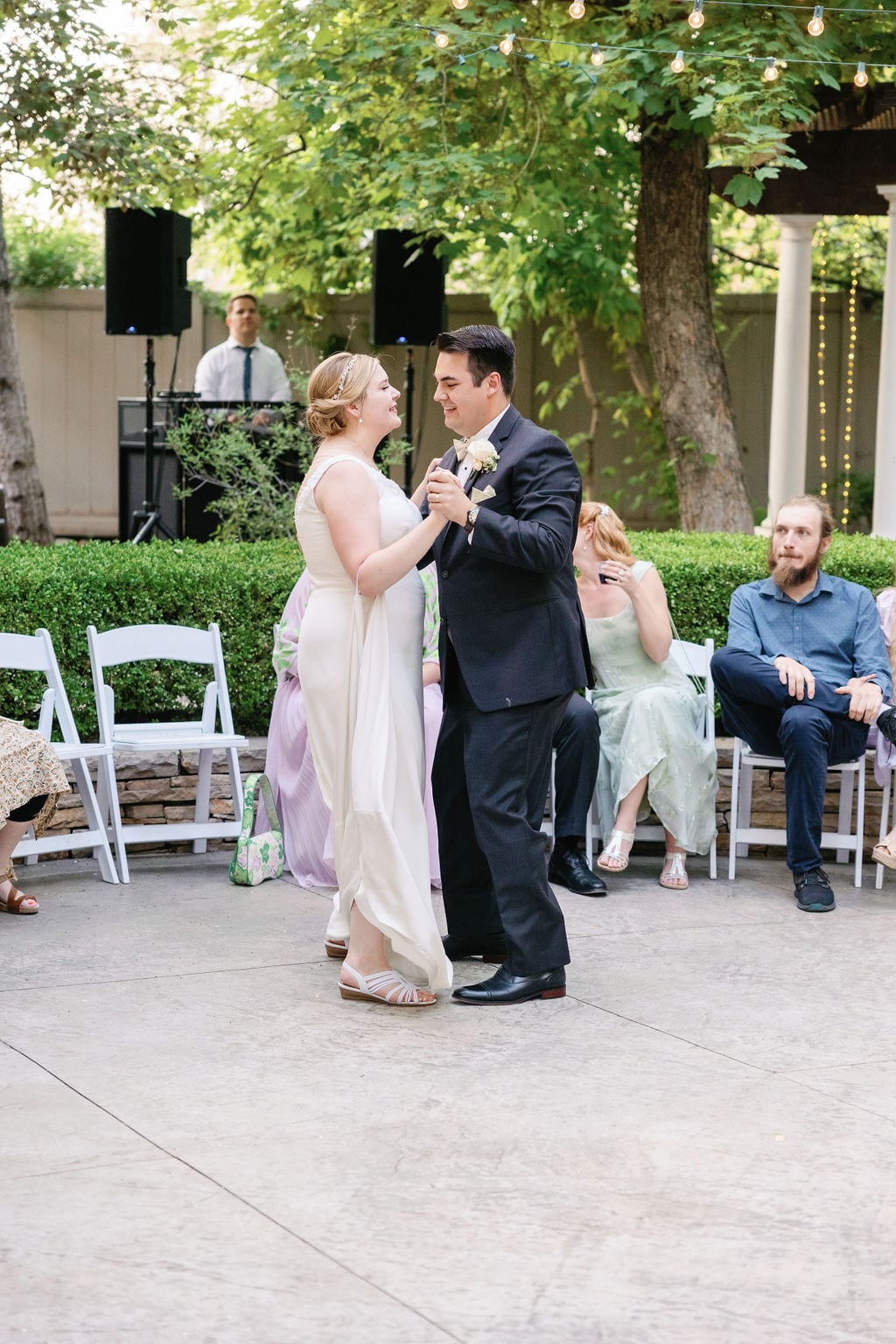 Grace and Miles wedding at Eldredge Manor, the first dance