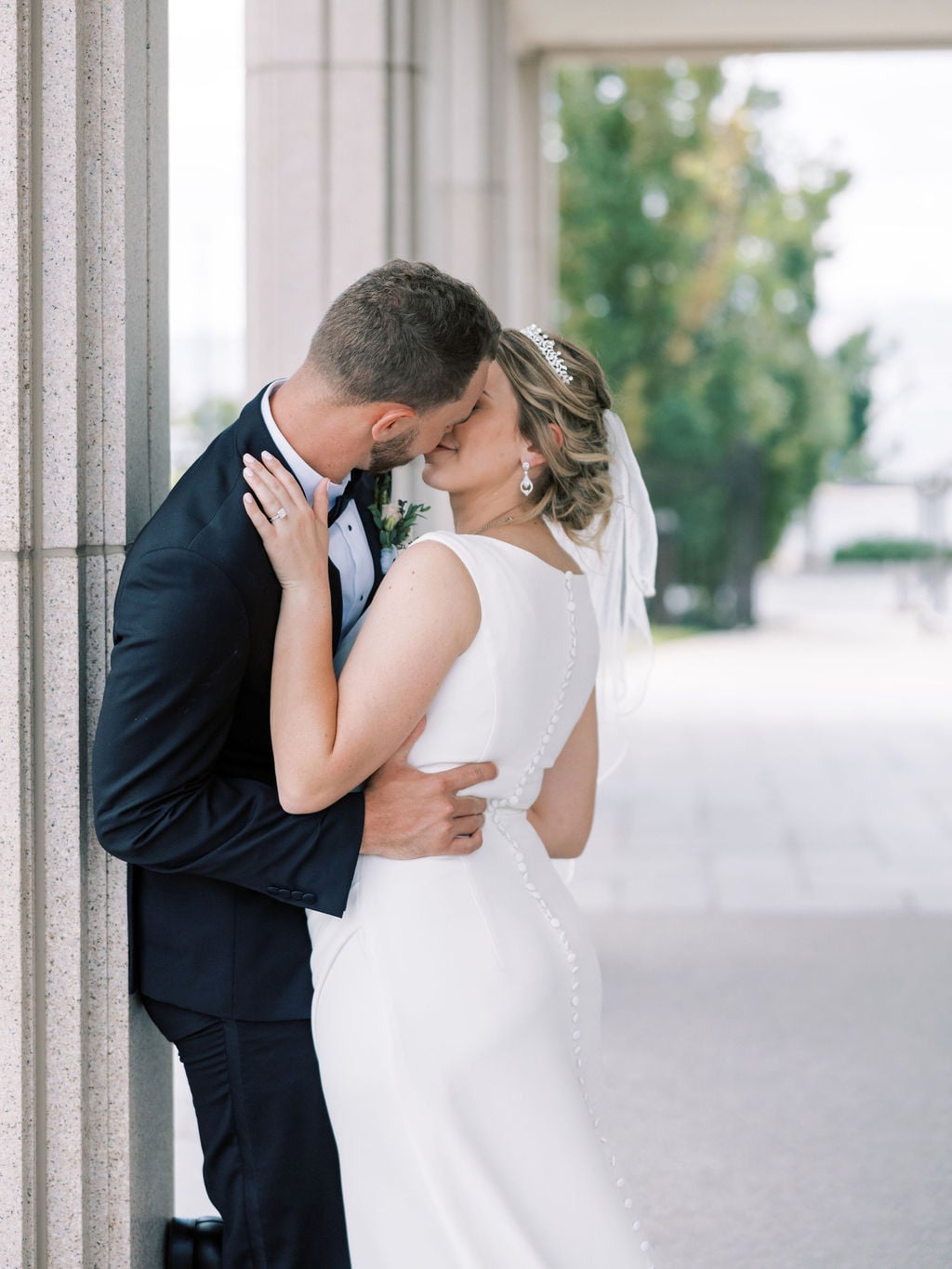 Joe and Holly wedding, a quiet moment at the temple