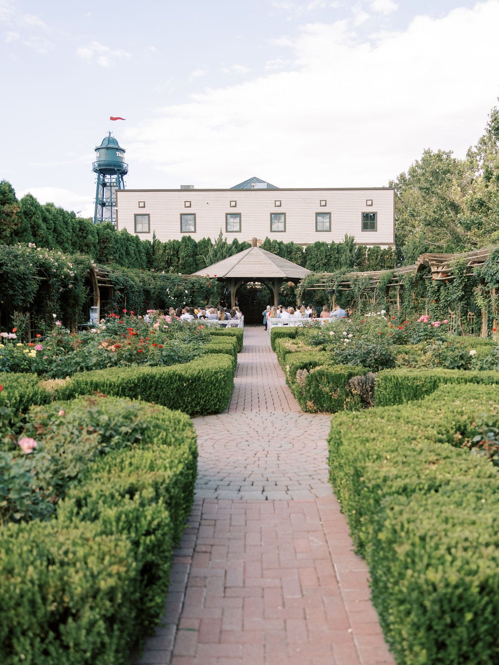 Joe and Holly wedding, the garden ceremony grounds at Thanksgiving Point