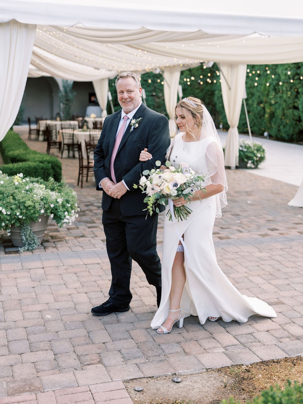 Joe and Holly wedding, the recessional at Thanksgiving Point