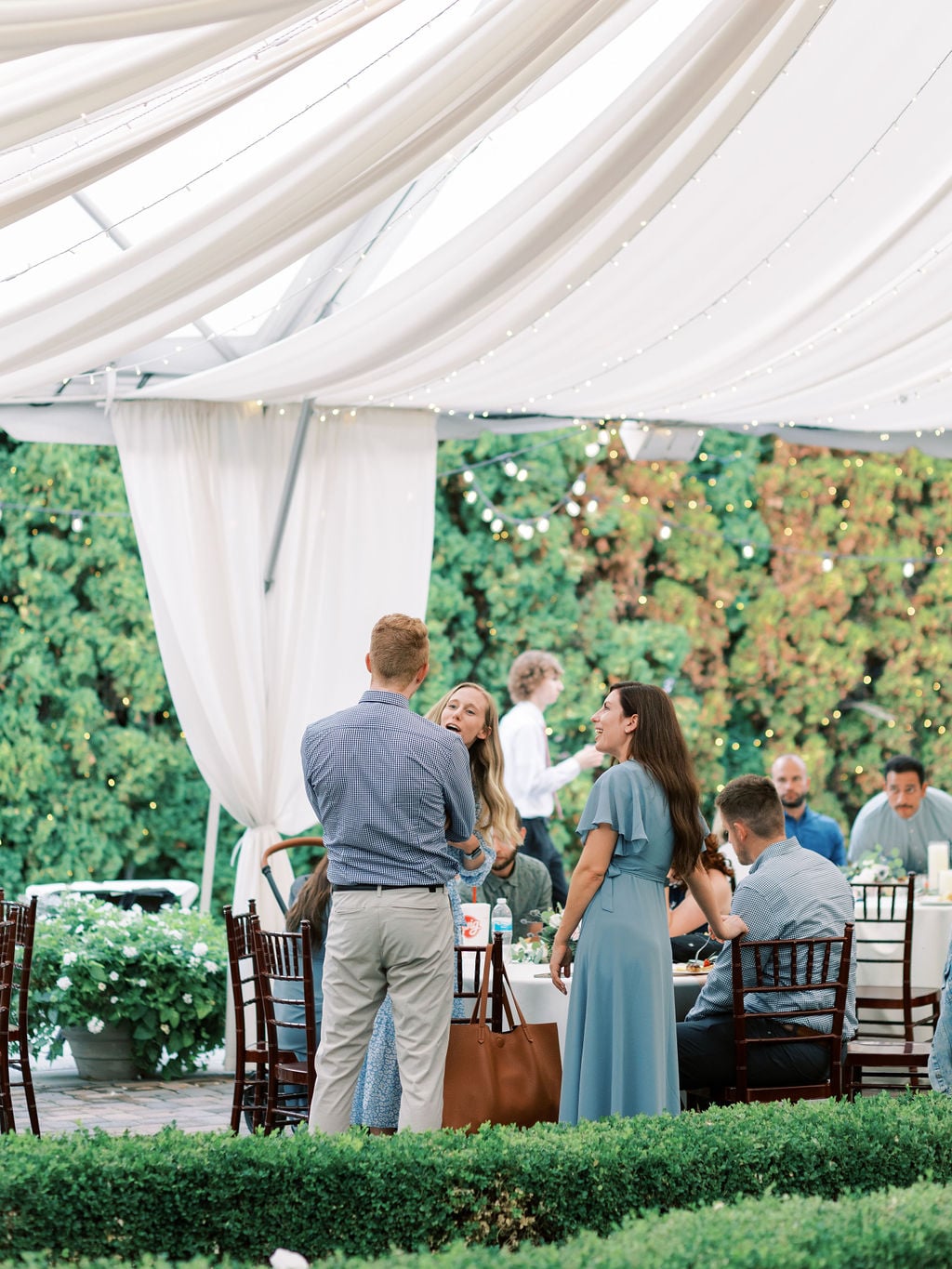 Joe and Holly wedding, the tented dinner at Thanksgiving Point