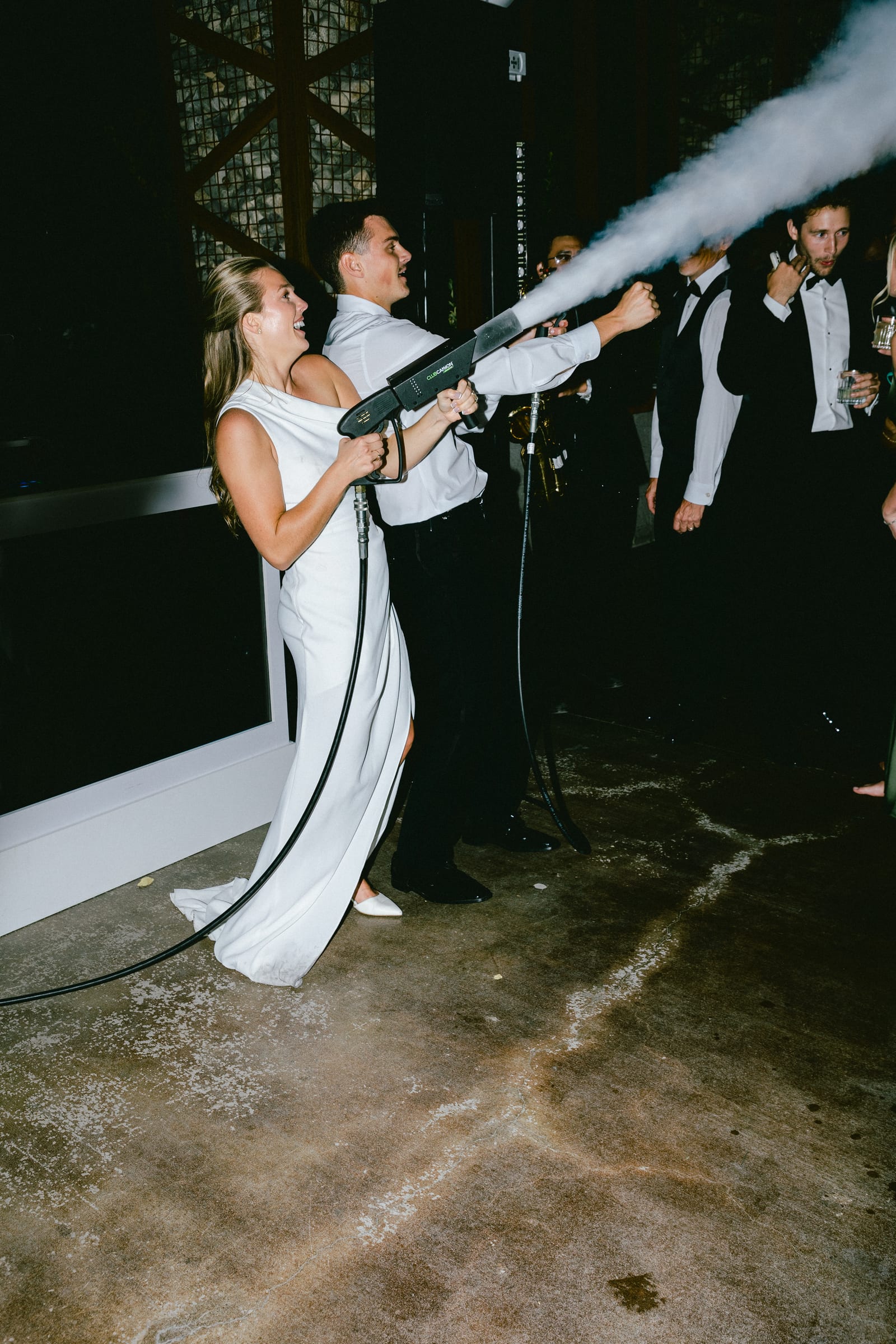 Kyle and Marita wedding at Bellissimo Gardens, the send-off