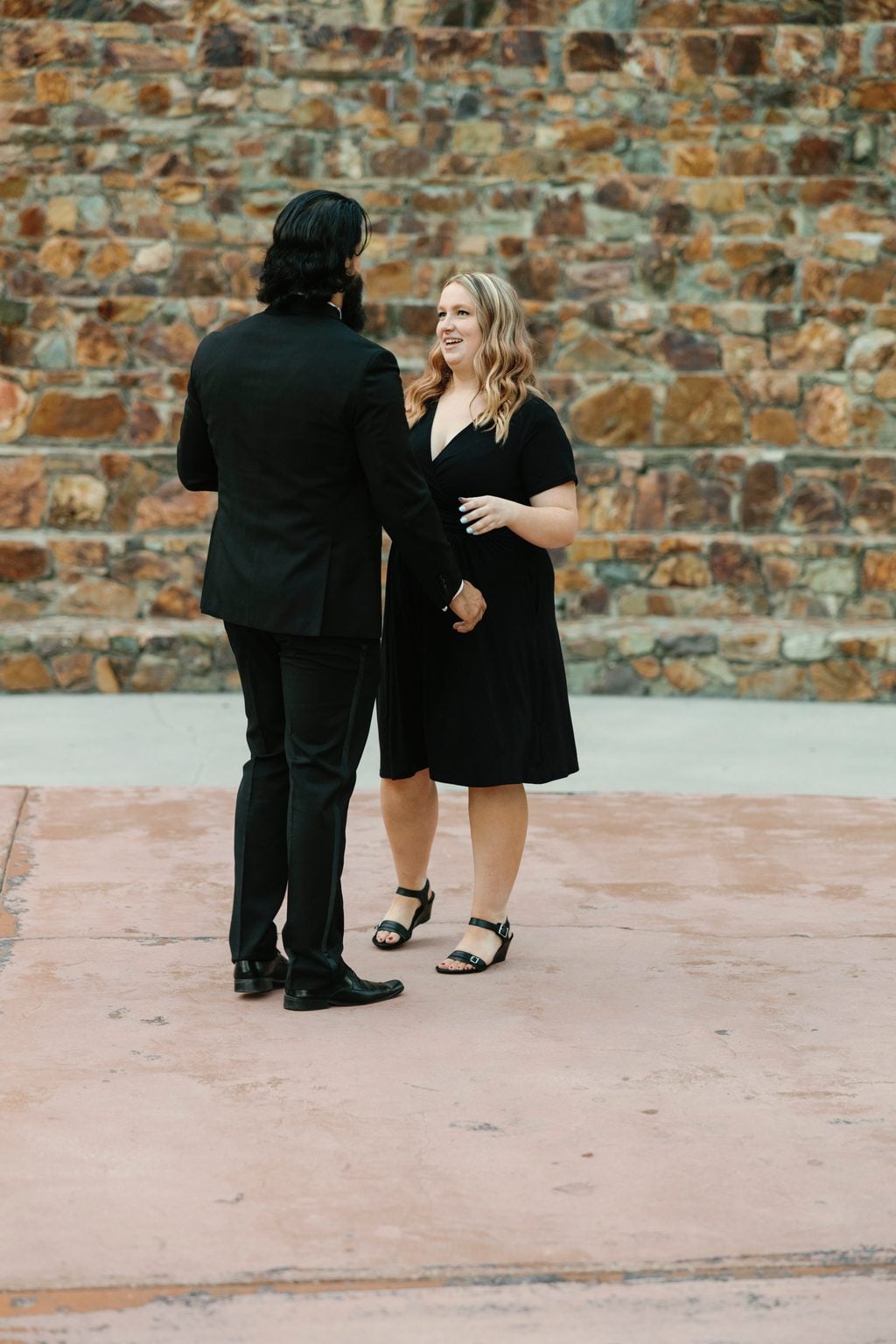 Guests dancing into the night under the string lights, a celebratory Utah wedding