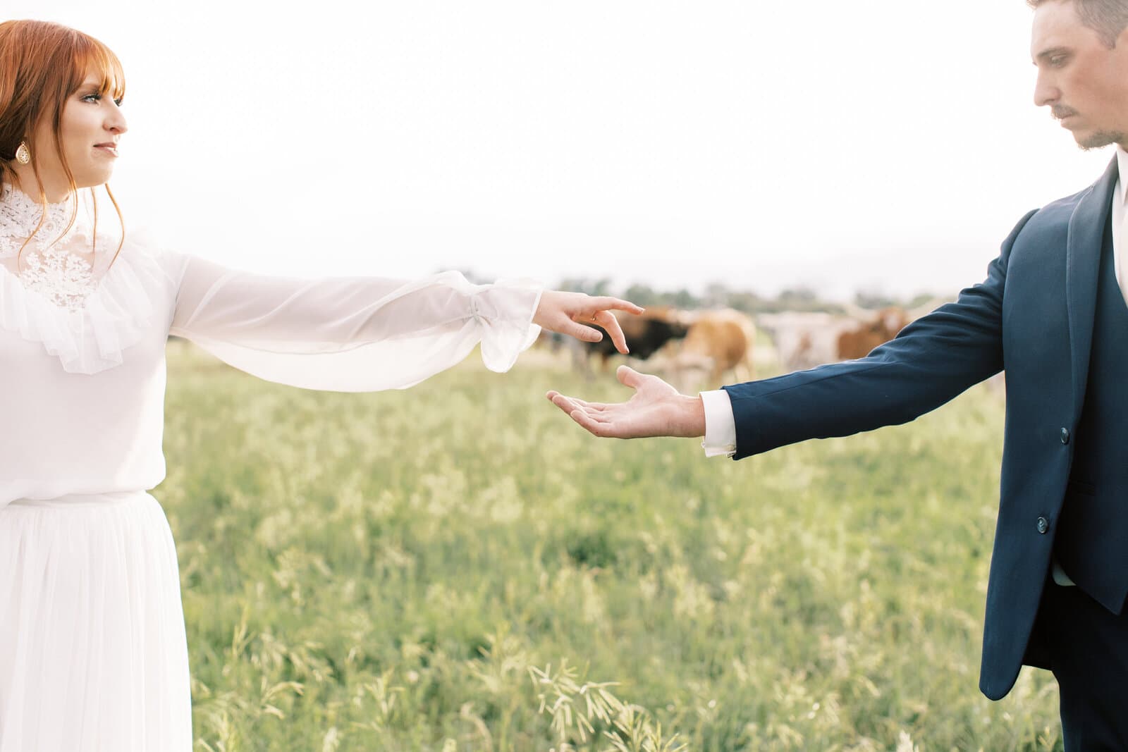 A Utah wedding ceremony at golden hour