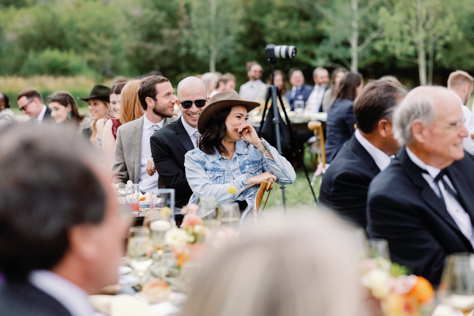 The first dance beneath the greenery-draped pavilion, 4U Ranch wedding, Park City Utah